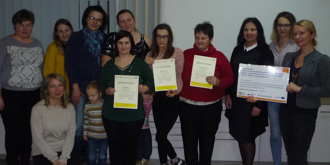 Spotkanie zakańczjące realizację projektu "Jestem i działam - Aktywne Dobczyce" w roku 2019